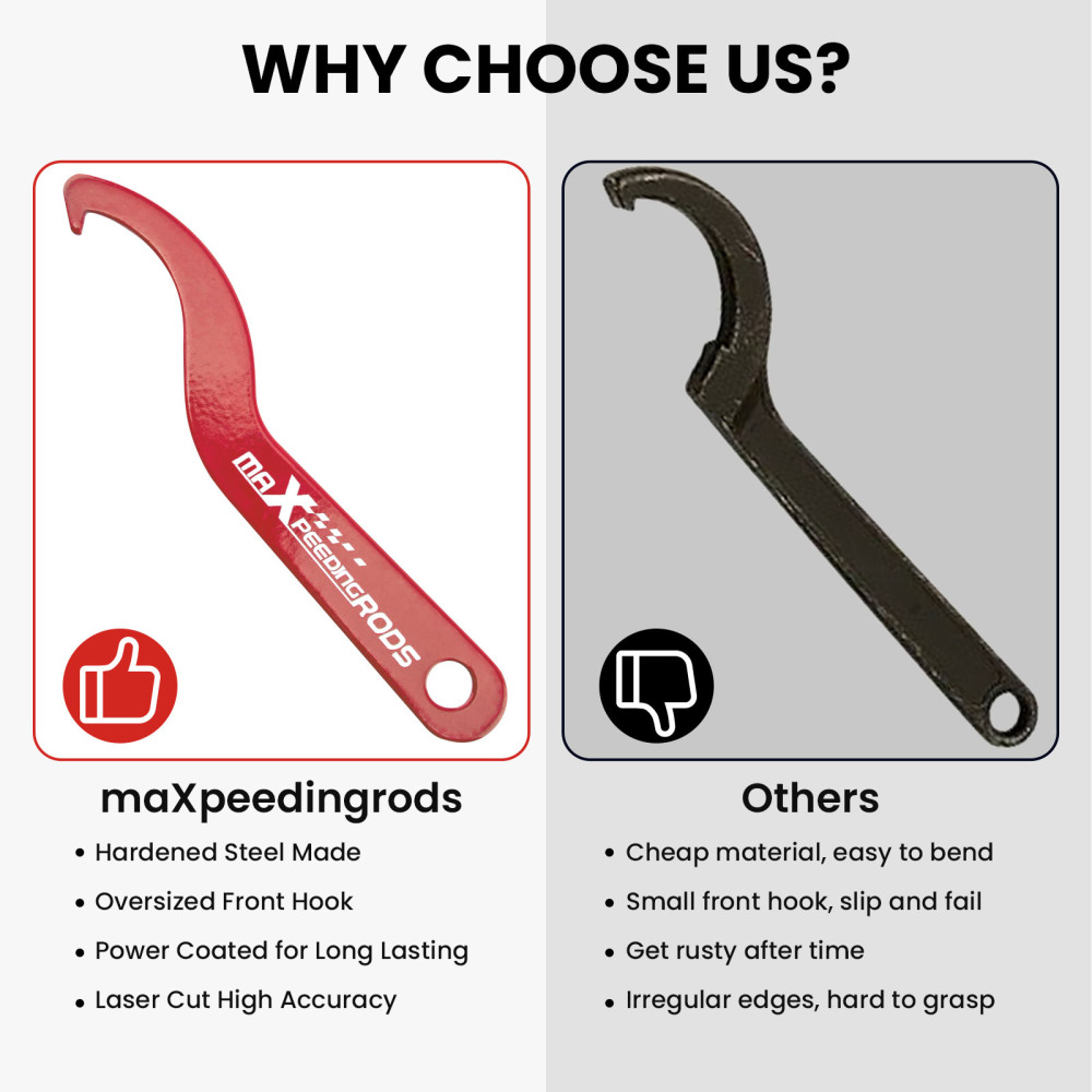 2x Coilover Adjustment Tool Steel Spanner Wrench for Aftermarket Shock Absorbers