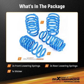 Lowering Springs Suspension compatible for Audi A3 (8P) S3 quattro 2003-2012 20/25mm