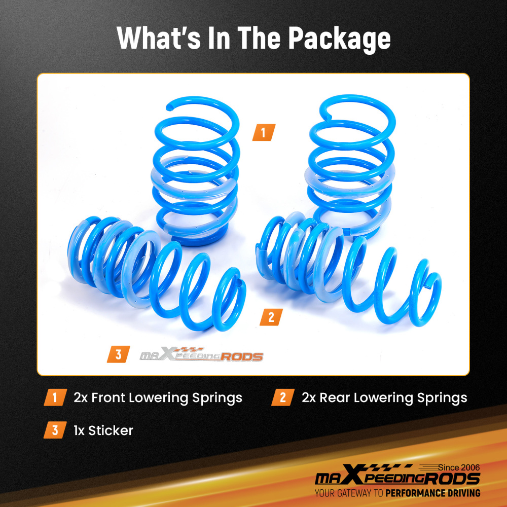 Lowering springs compatible for Audi A3 / S3 Limousine (8VS, 8VM) A3 Sportback (8V1, 8VK)