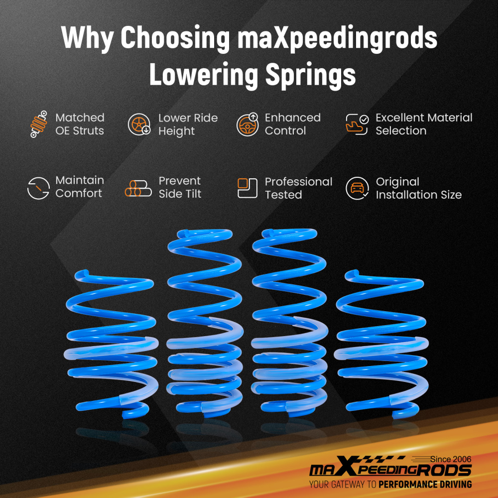 Lowering springs compatible for Audi A3 / S3 Limousine (8VS, 8VM) A3 Sportback (8V1, 8VK)