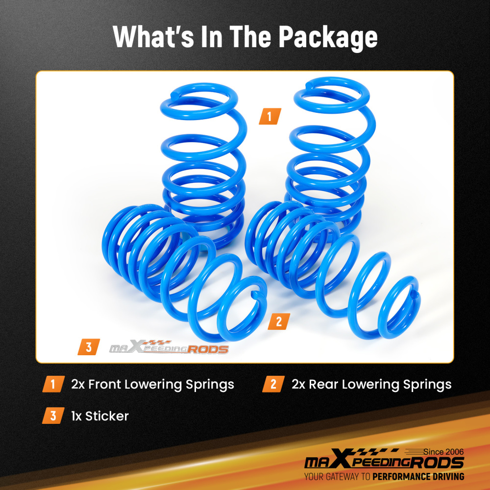 maXpeedingrods Lowering Springs compatible for AUDI A5 1.8/2.0TFSI 2.0TDi B8/8T 2009-17