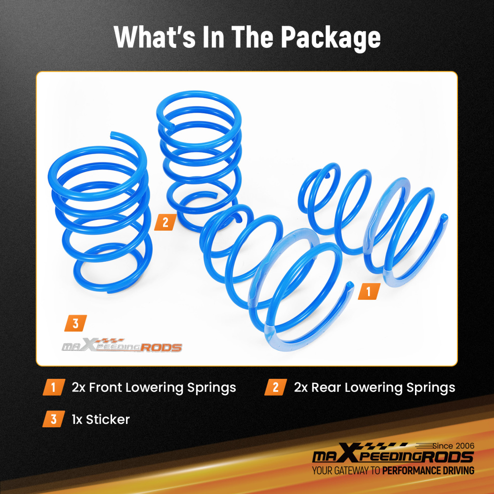 Suspension Lowering Springs 35/30mm compatible for Porsche Boxster 2.7 2.9 3.2 3.4 987