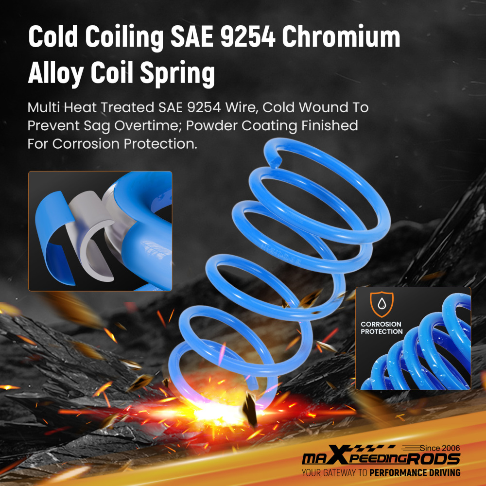 MaXpeedingrods Lowering Springs Kit[1.5F/1.8R] Compatible for Porsche Boxster 1997-2004