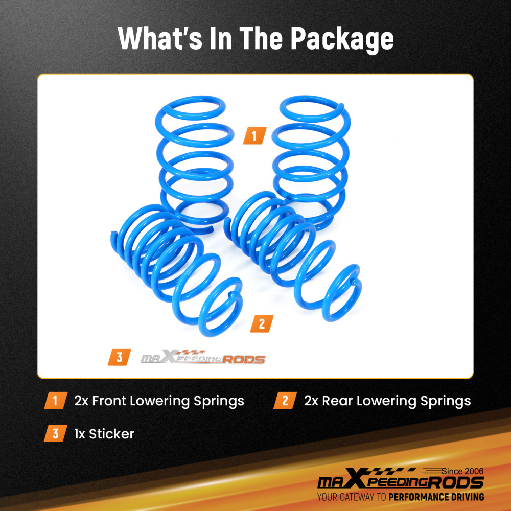 MaXpeedingrods Lowering Springs compatible for Honda Civic 06-11 F 1.97 R 1.97