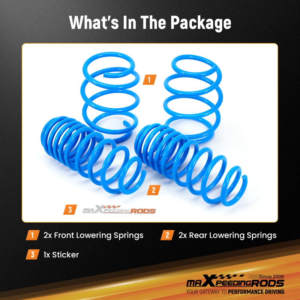 maXpeedingrods Lowering Springs compatible for Honda Civic Sedan / Coupe / Hatchback 16-24