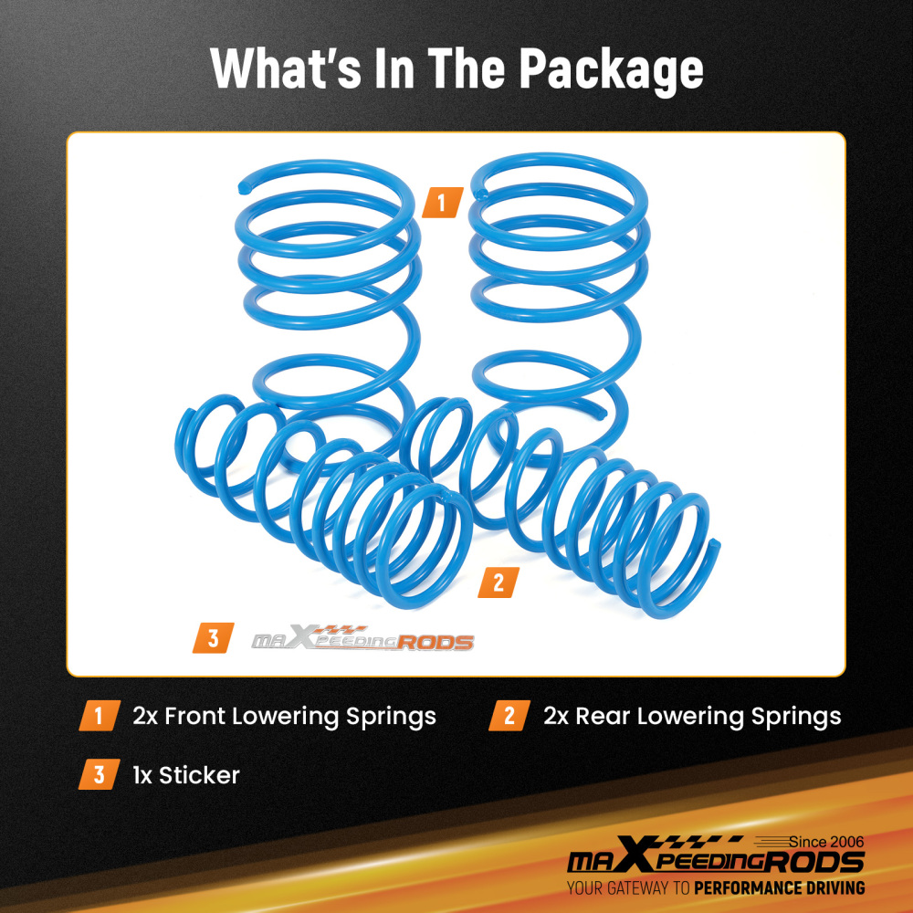 MaXpeedingrods Lowering Sport Springs ForToyota compatible for Corolla FWD 2009-2013