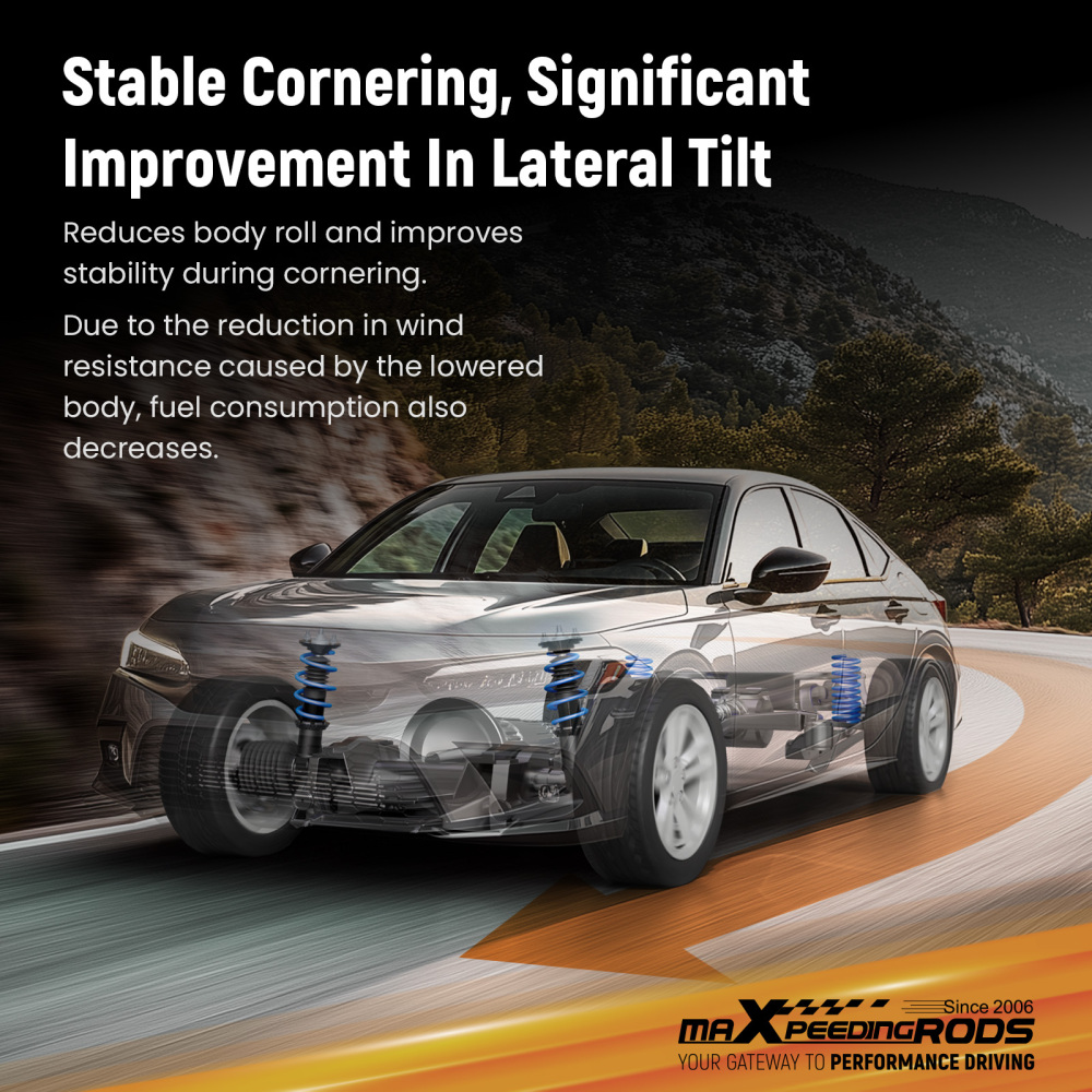 MaXpeedingrods Lowering Sport Springs ForToyota compatible for Corolla FWD 2009-2013