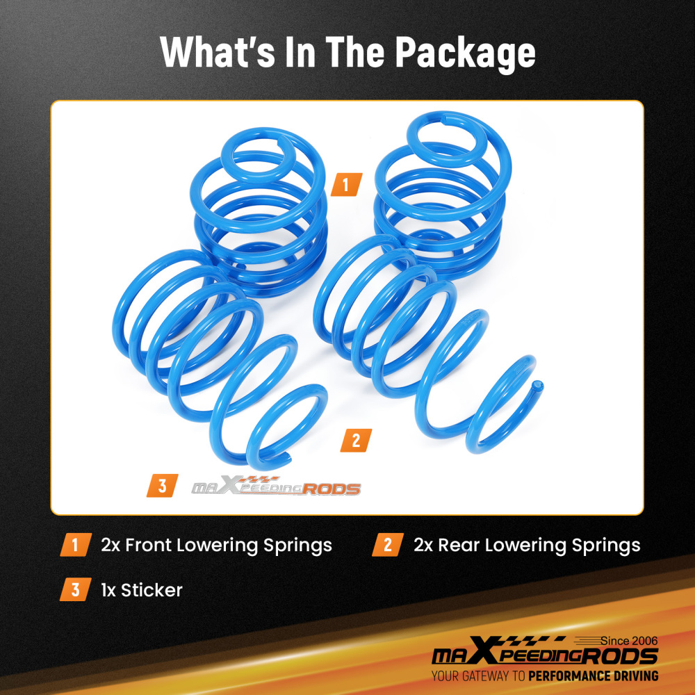 Lowering Springs 60mm compatible for VAUXHALL Corsa B 1.0-1.7 i 16V TD D 93-00 S93