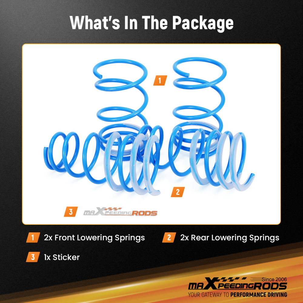 MaXpeedingrods Sport Lowering Springs Kit For 1998-2002 compatible for TOYOTA COROLLA ZZE110