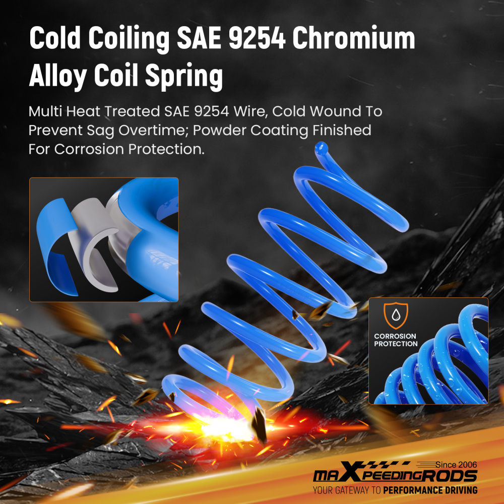 Sport Lowering Springs Kit compatible for Ford Edge RWD / AWD 2007-2014 F 1.75 R 1.5