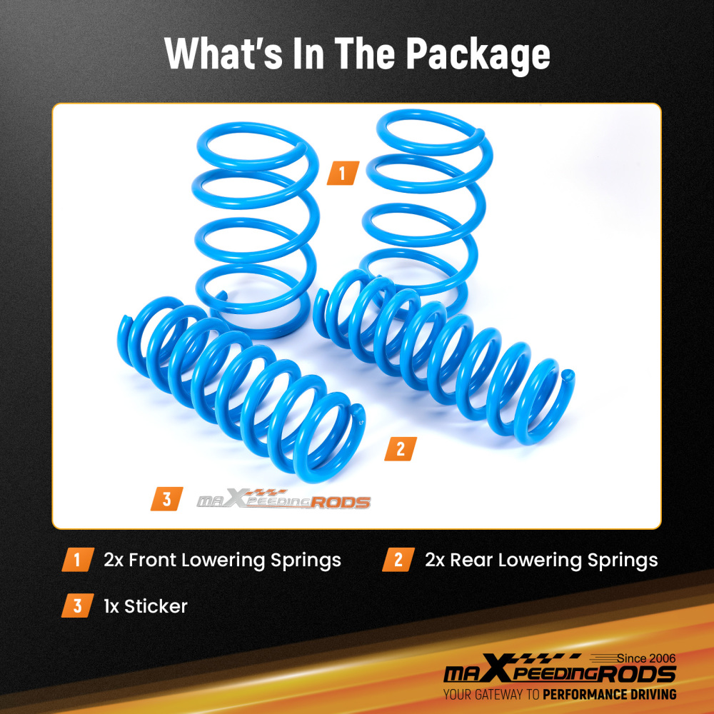 Lowering Springs compatible for BMW 1 Series Hatch F20 F21 11-19 M140i 2wd 25mm