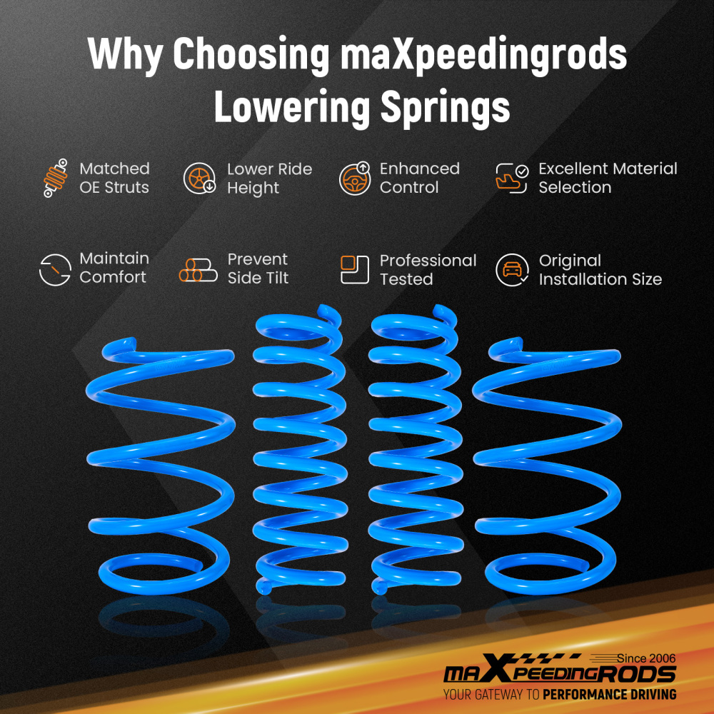 Lowering Springs compatible for BMW 1 Series Hatch F20 F21 11-19 M140i 2wd 25mm