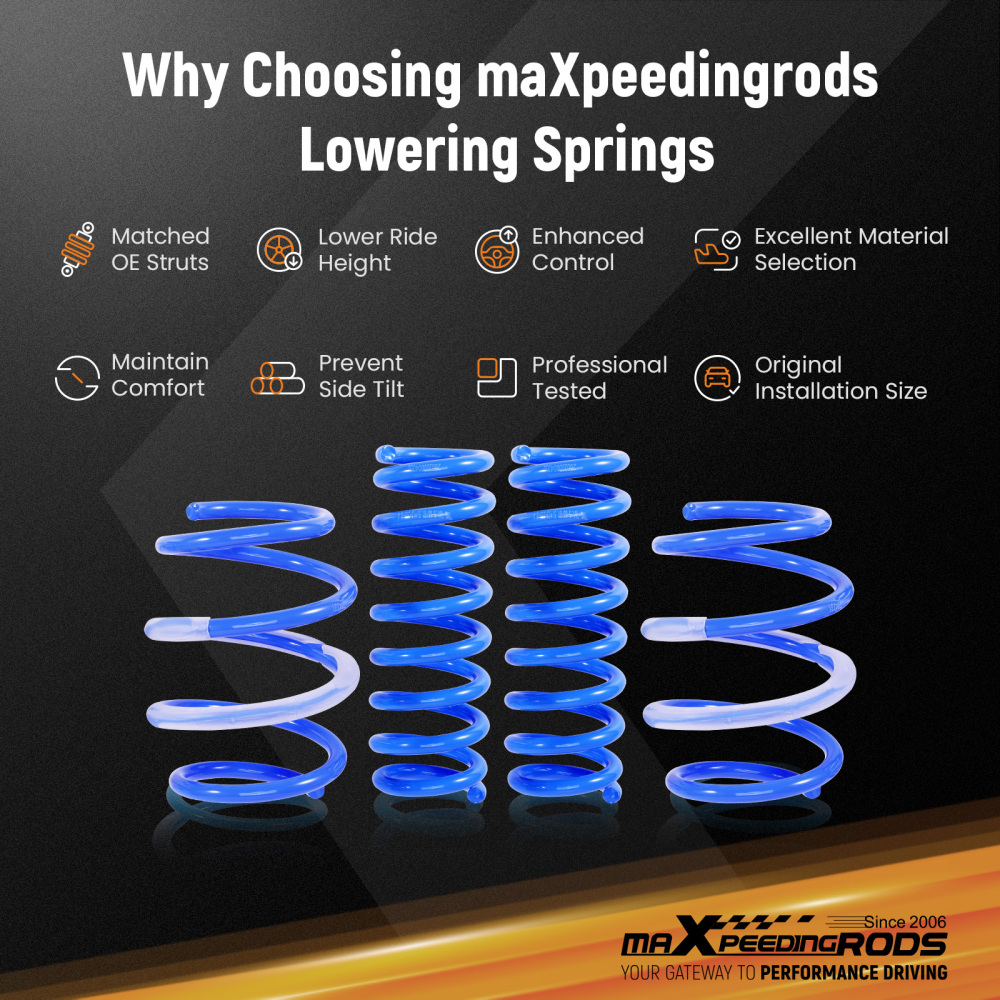 MaXpeedingrods Lowering Springs compatible for BMW F20 F21 F22 F23 2014-2020 M230i M240i