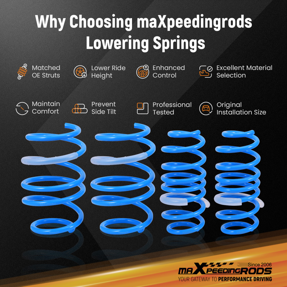 MaXpeedingrods Lowering Springs compatible for Mini Cooper Hatchback (F56) 2014–2025 compatible for FWD