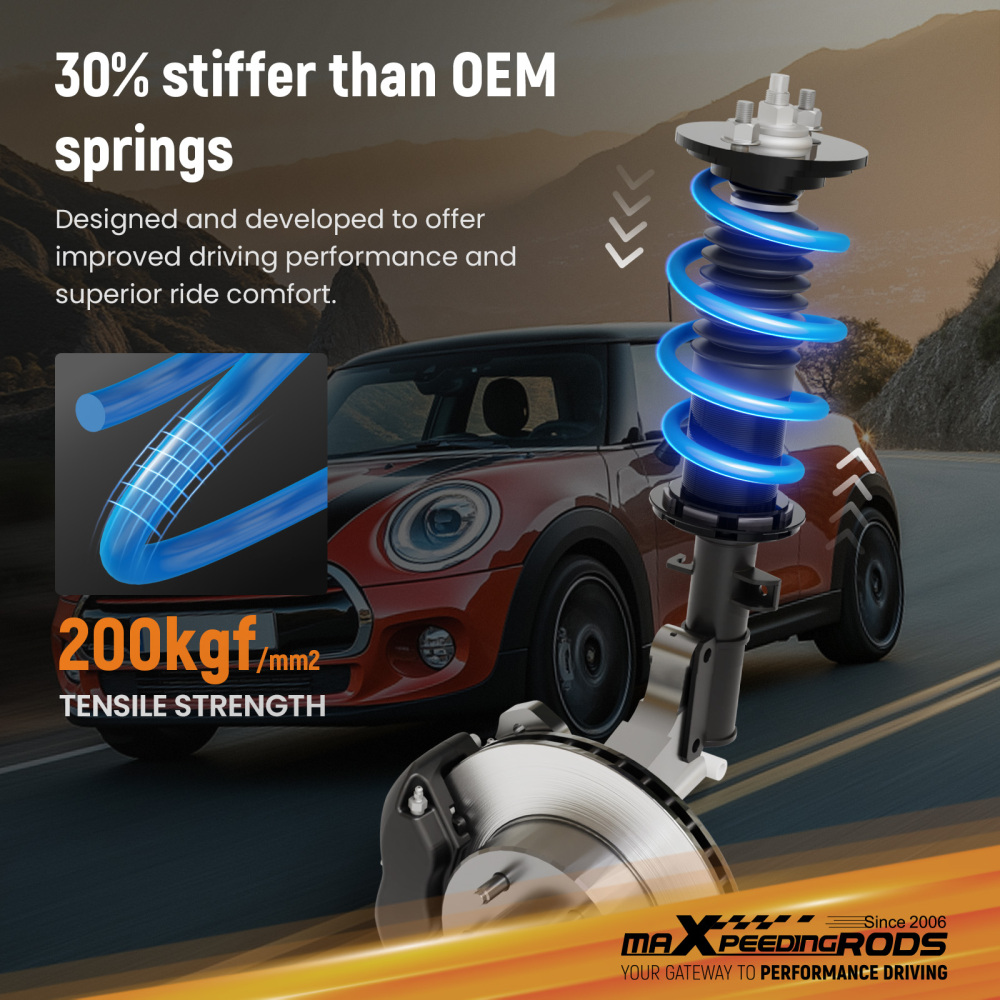 Lowering Springs compatible for MINI F56 30mm Cooper, Cooper S, Cooper SDJCW 2014-2025