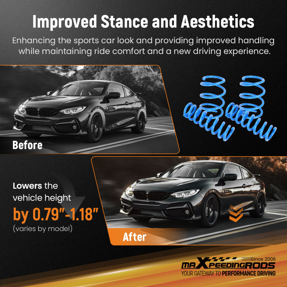 Lowering Springs compatible for BMW 3 Saloon F30 318/320/328/330i 316-325d 2011-2018