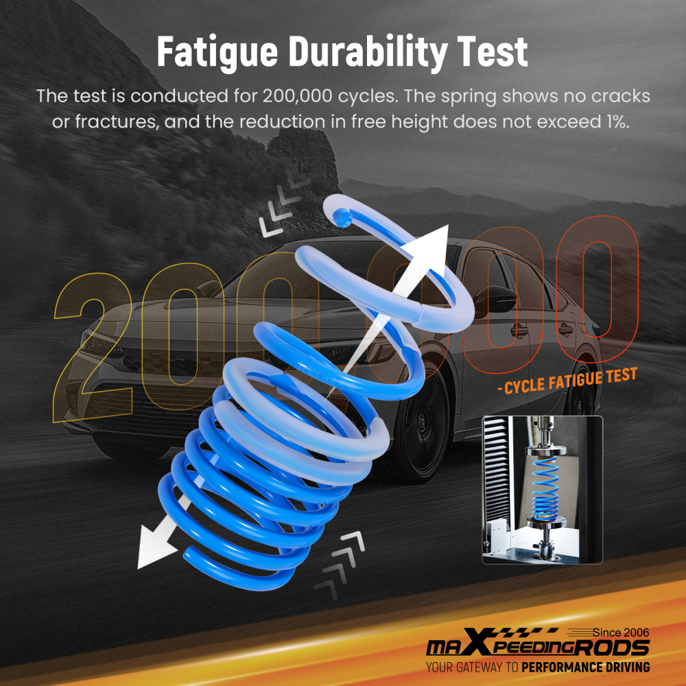 New Lowering Springs maXpeedingrods compatible for Fiat 500 595 695 2008- SAE9254 Springs