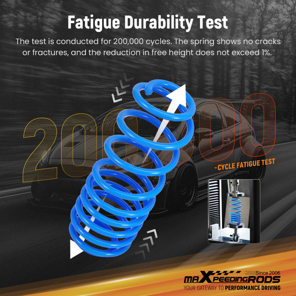 Lowering Springs compatible for Ford Fiesta Mk7 1.0 1.25 1.4 1.5 1.6 35mm Front Rear