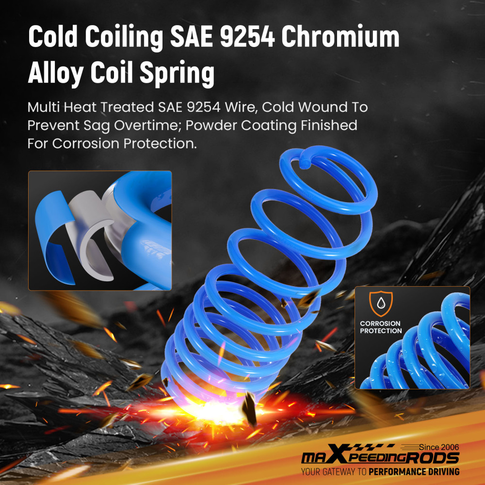 Lowering Springs compatible for Ford Fiesta Mk7 1.0 1.25 1.4 1.5 1.6 35mm Front Rear