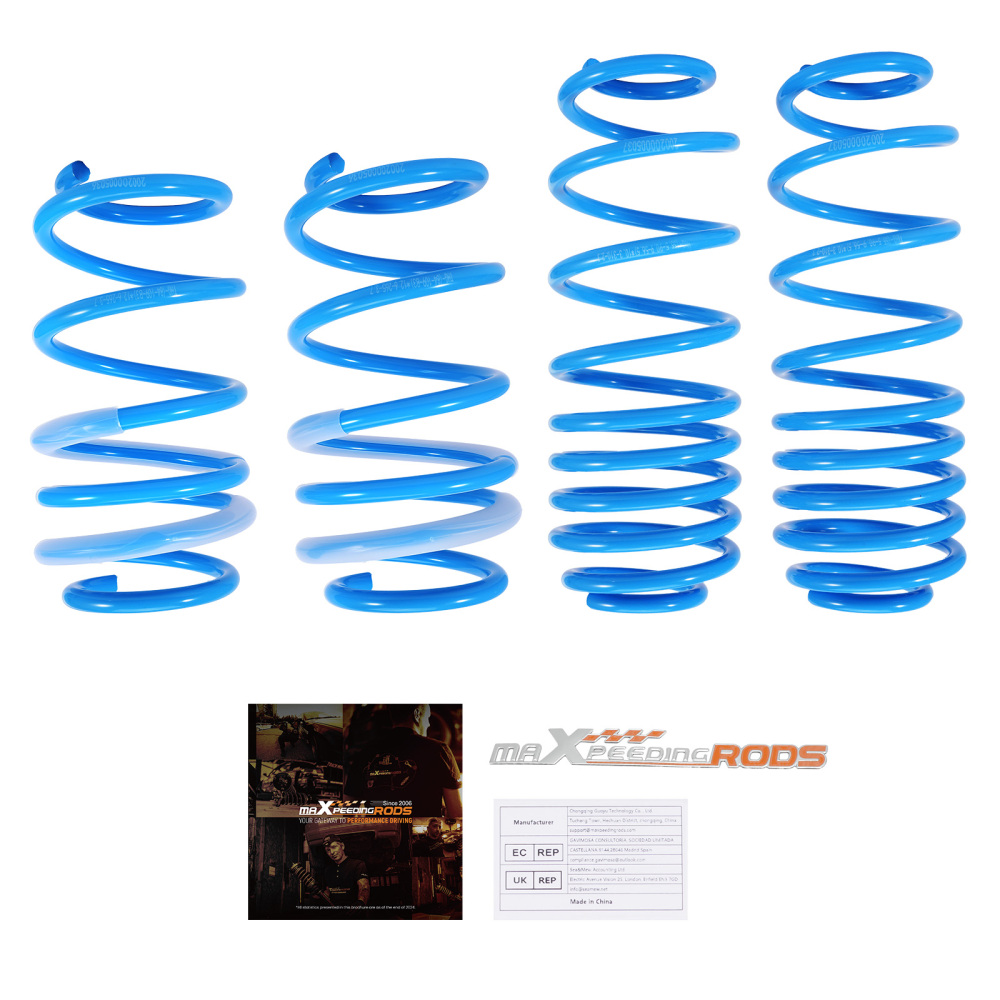 Lowering Springs Kit compatible for Ford Fiesta MK8 HJ, HF 1.5 TDCi 1.1 Ti-VCT 1.0