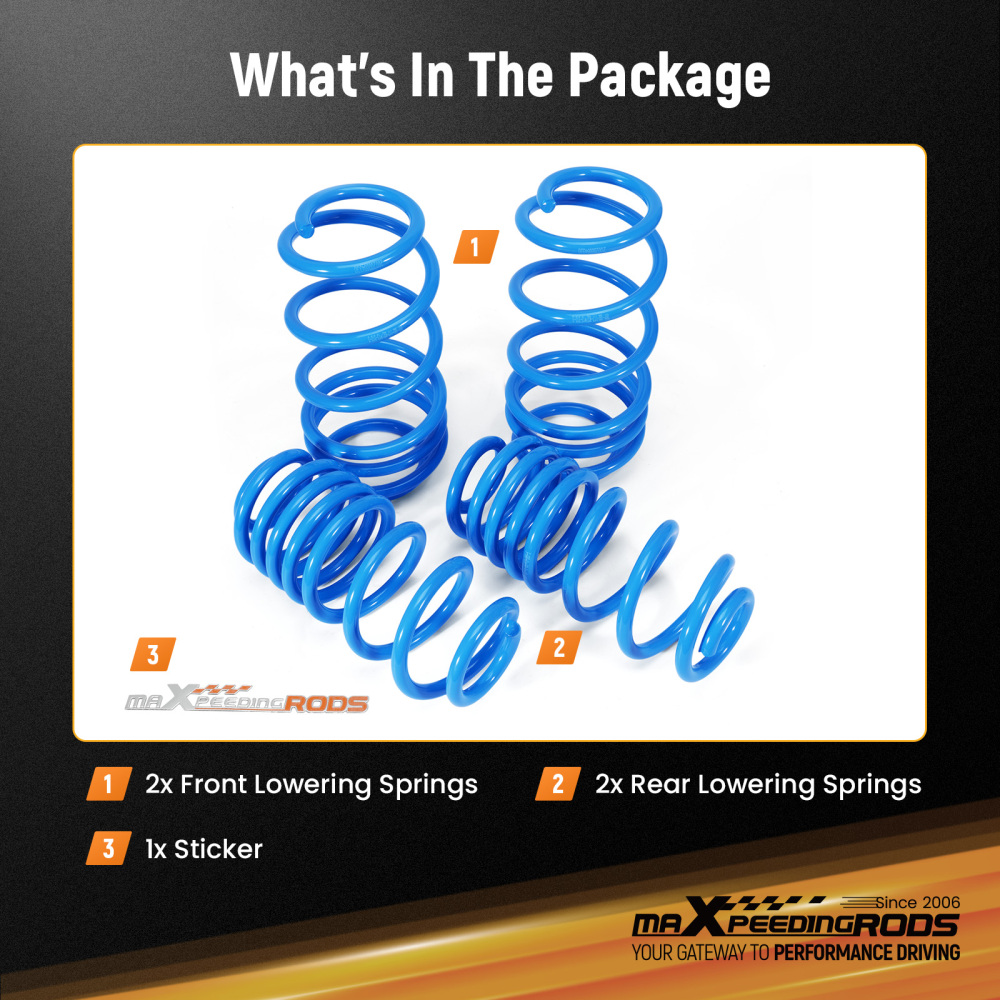 Lowering Springs Kit compatible for VW Golf Mk5 R32 3.2 V6 4WD 2005-2008 25mm