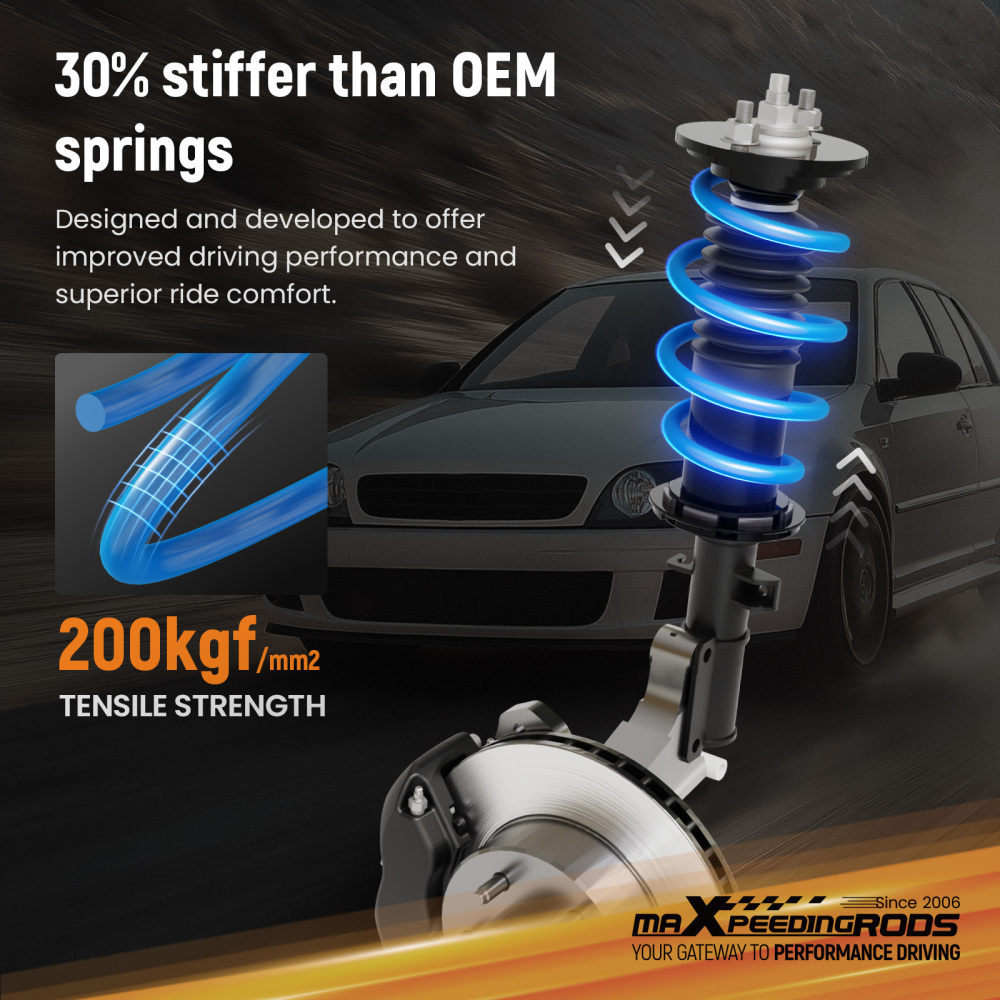 Lowering Springs Kit compatible for VW Golf Mk5 R32 3.2 V6 4WD 2005-2008 25mm