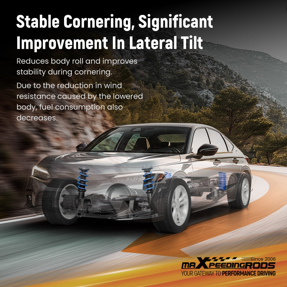 Lowering Springs Kit compatible for VW Golf Mk5 R32 3.2 V6 4WD 2005-2008 25mm