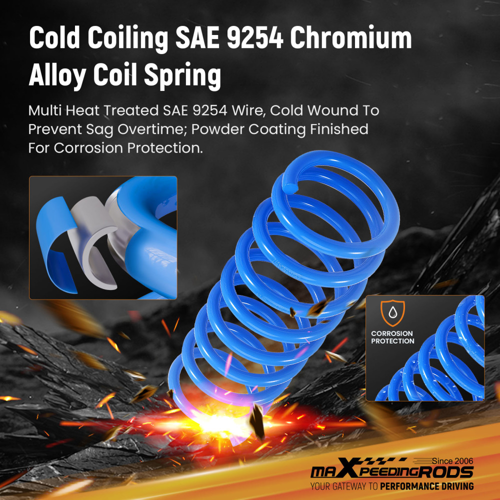 MaXpeedingrods Lowering Springs Set New 4pcs For 08-16 compatible for Mitsubishi Lancer