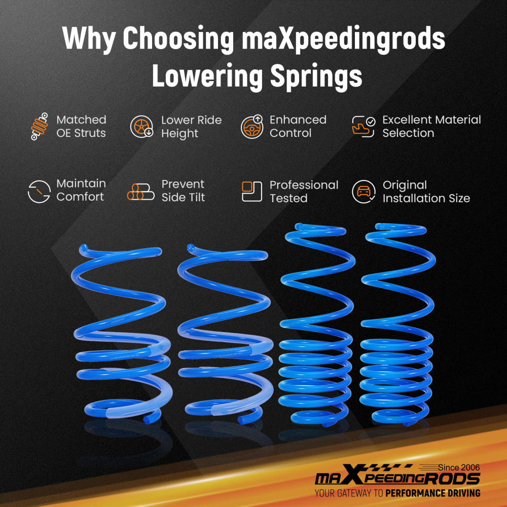 Lowering Springs compatible for VW Polo VI (AW1, BZ1, AE1) 06/2017-2025