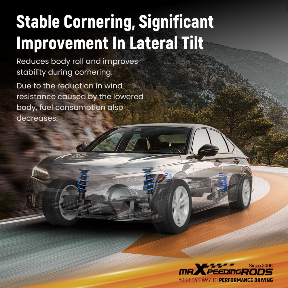 MaXpeedingrods Lowering Springs For 15-19 Sonata 16 -20 Optima F: 1.6 R: 1.5