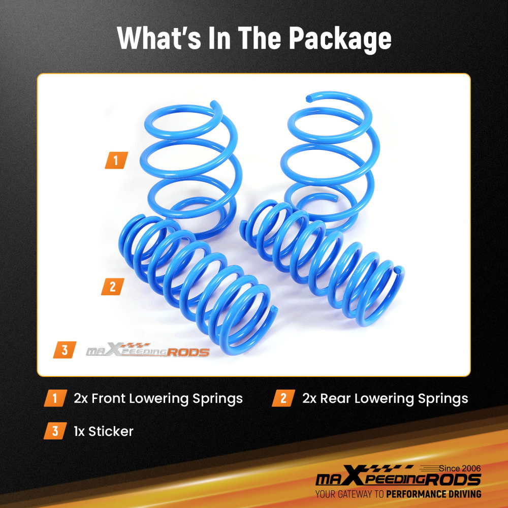 MaXpeedingrods Lowering Springs For 15-19 Sonata 16 -20 Optima F: 1.6 R: 1.5