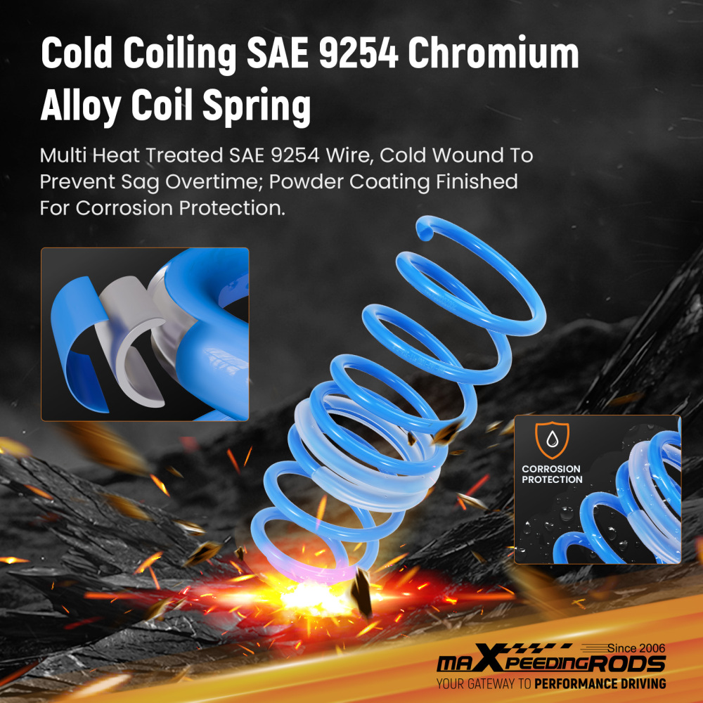 MaXpeedingrods Lowering Springs Kit compatible for Scion tC 2005-2010 F: 2.4 R: 2.0