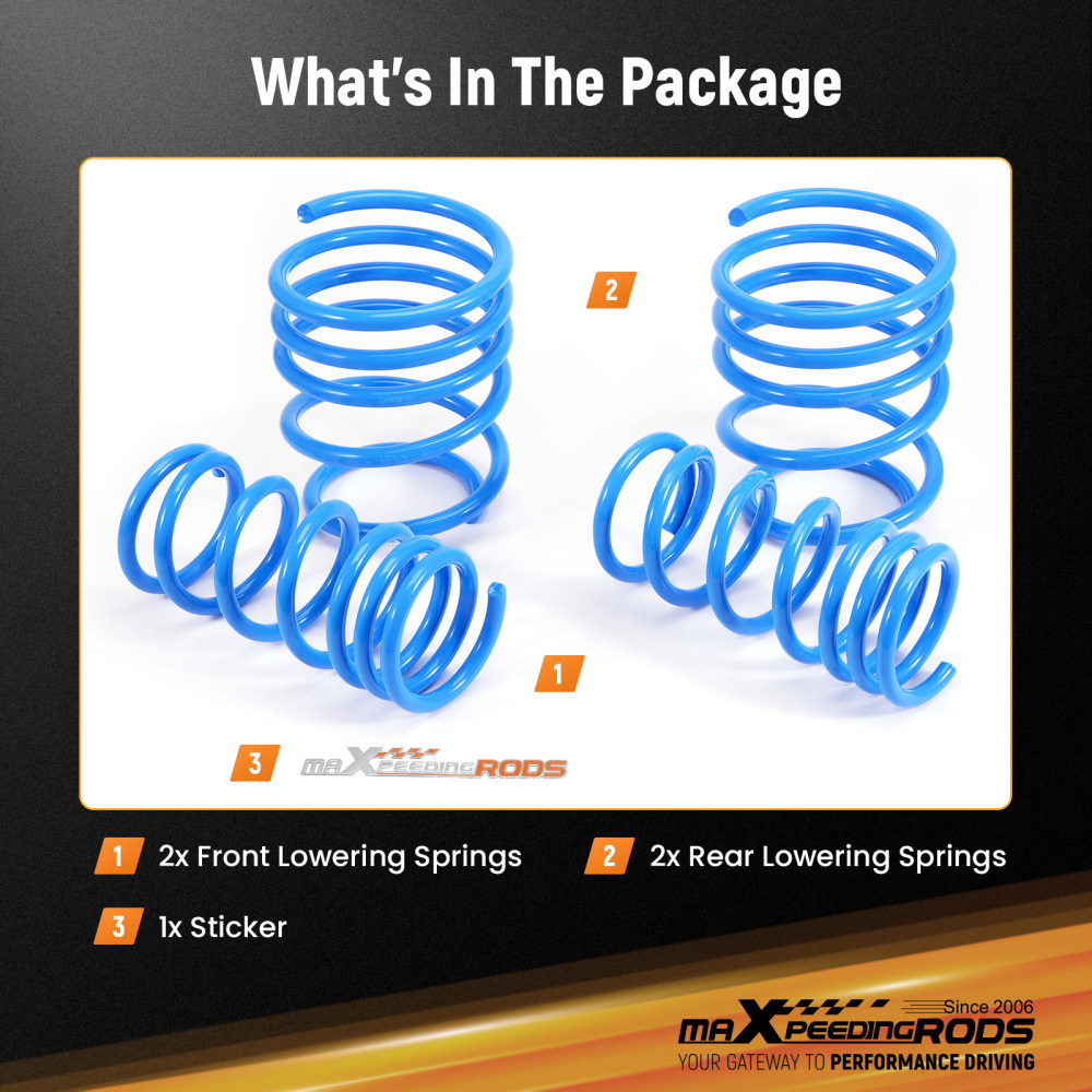 MaXpeedingrods Lowering Sport FrontRear Springs Kit for 2015-21 compatible for Subaru WRX