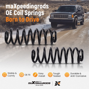 2pcs Rear Coil Springs compatible for GMC Yukon 2007-2009 V8 4.8L/5.3L compatible for Yukon XL	15-17 5.3L