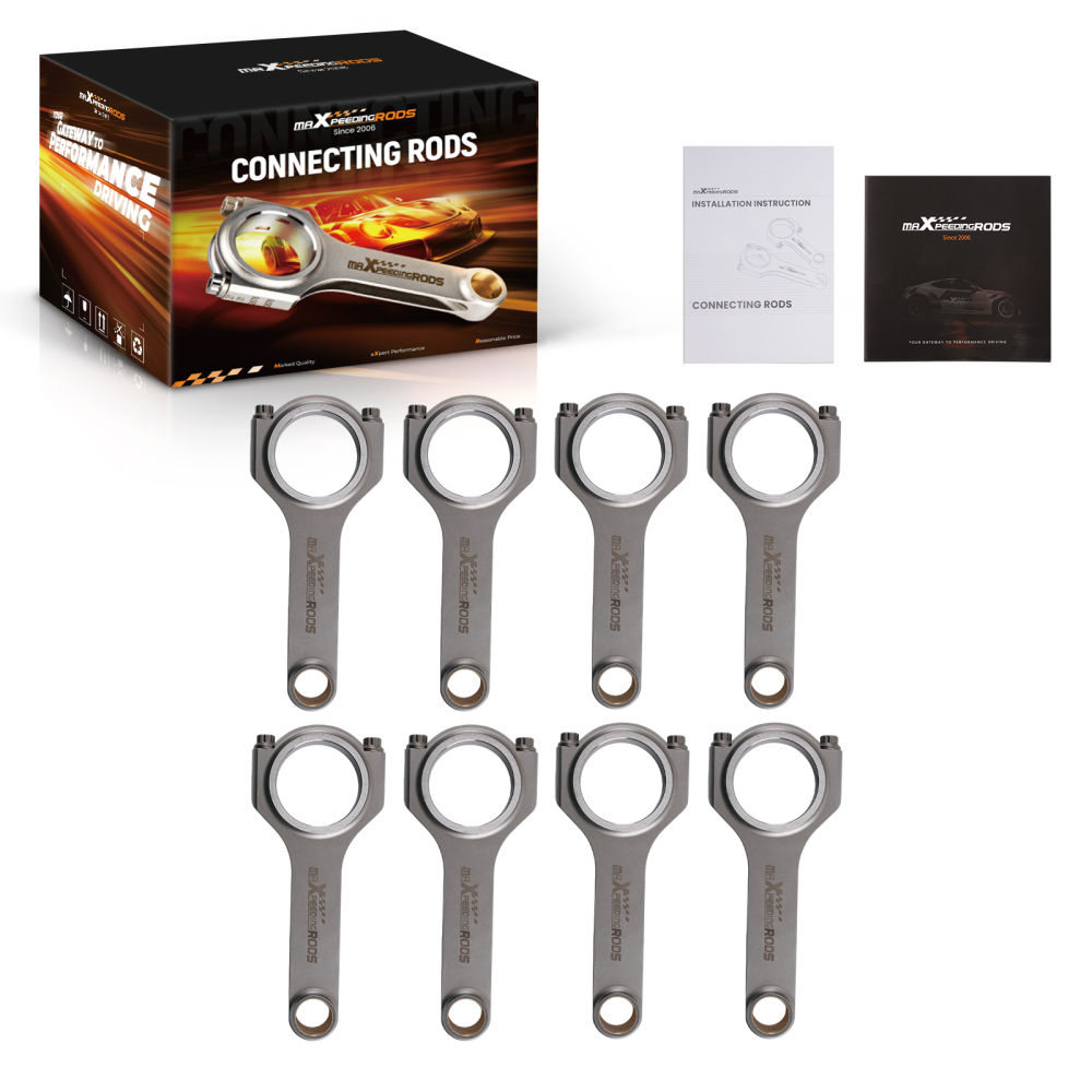 Connecting Rods 5.090 H-Beam Set compatible for Ford Mustang 289 302 5.0L V8 compatible for Windsor