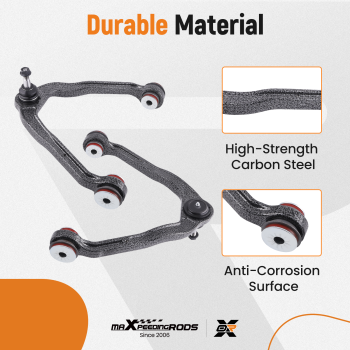 10pc Front Upper Lower Control Arms Tie Rods compatible for Chevy Silverado GMC Sierra 1500