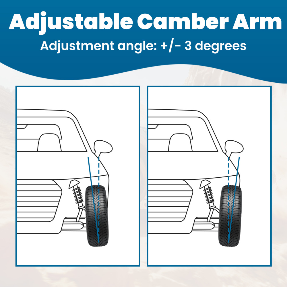 Red Rear Camber Bolts Adjustable Camber Arm compatible for Scion Tc 2005-2010
