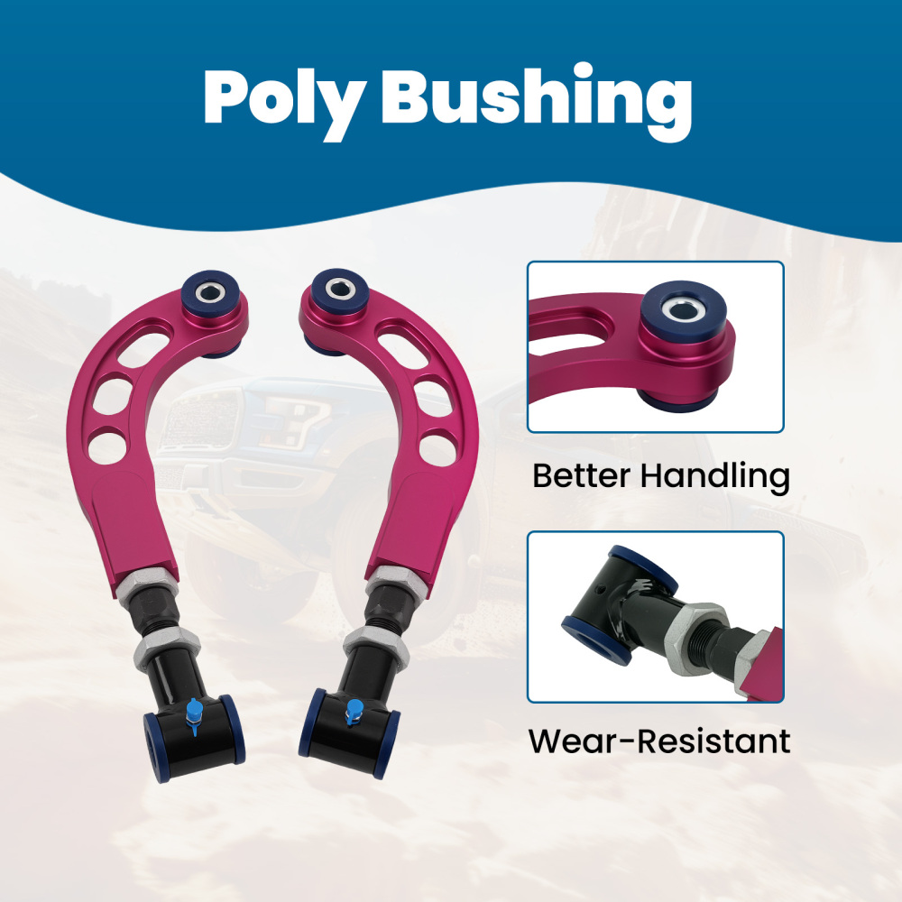 Red Rear Camber Bolts Adjustable Camber Arm compatible for Scion Tc 2005-2010