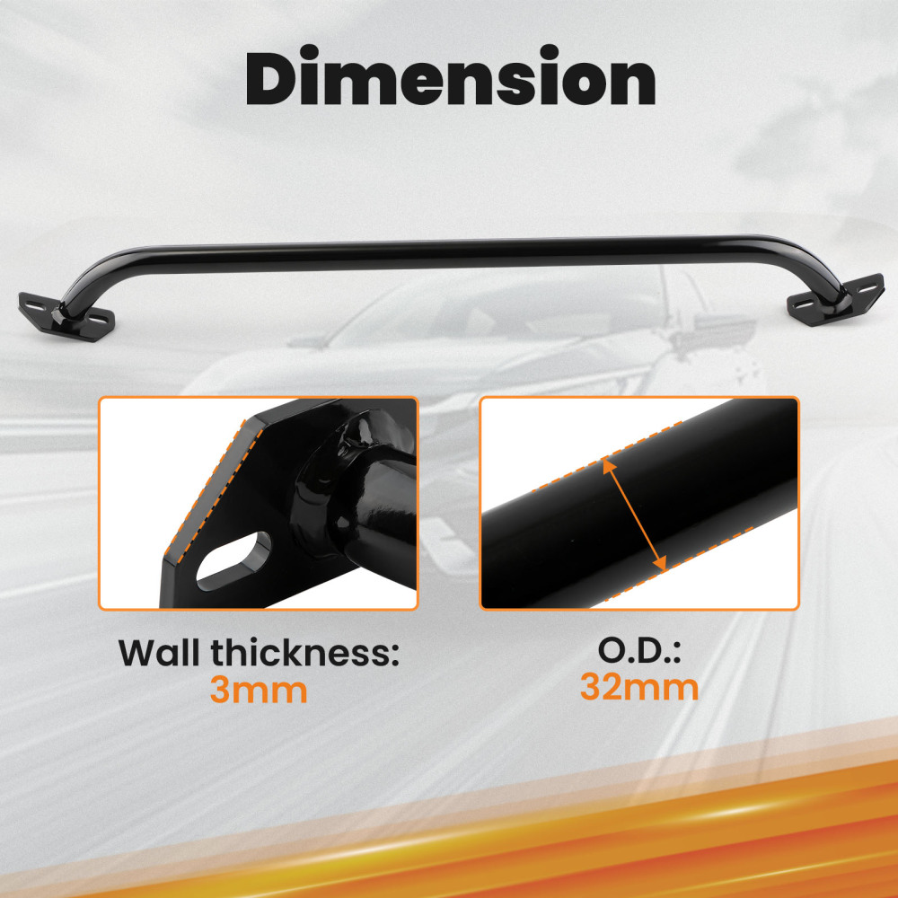 Heavy Duty Front Upper Strut Tower Brace compatible for Chevrolet Camaro F-BODY compatible for V8 1993-02