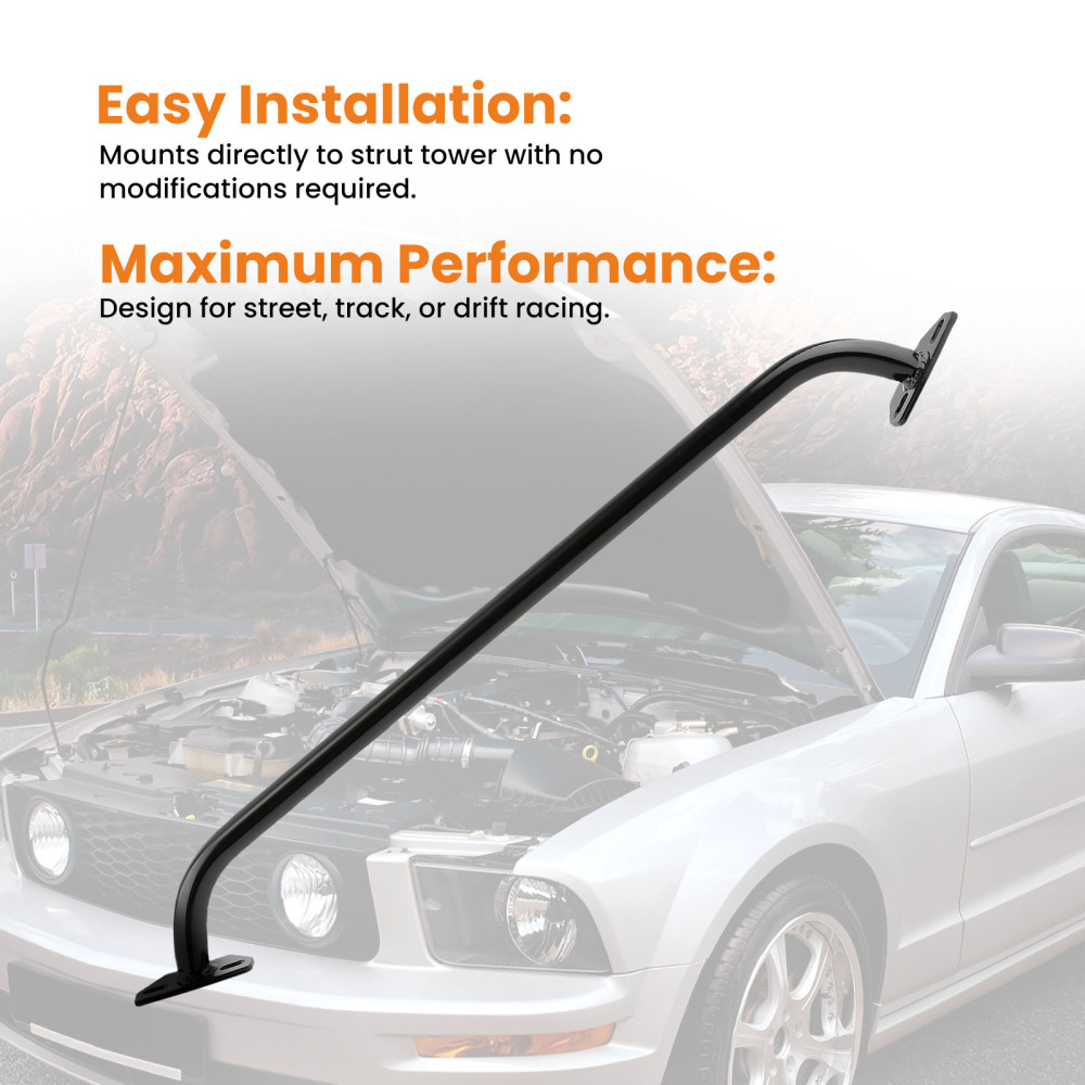 Heavy Duty Front Upper Strut Tower Brace compatible for Chevrolet Camaro F-BODY compatible for V8 1993-02