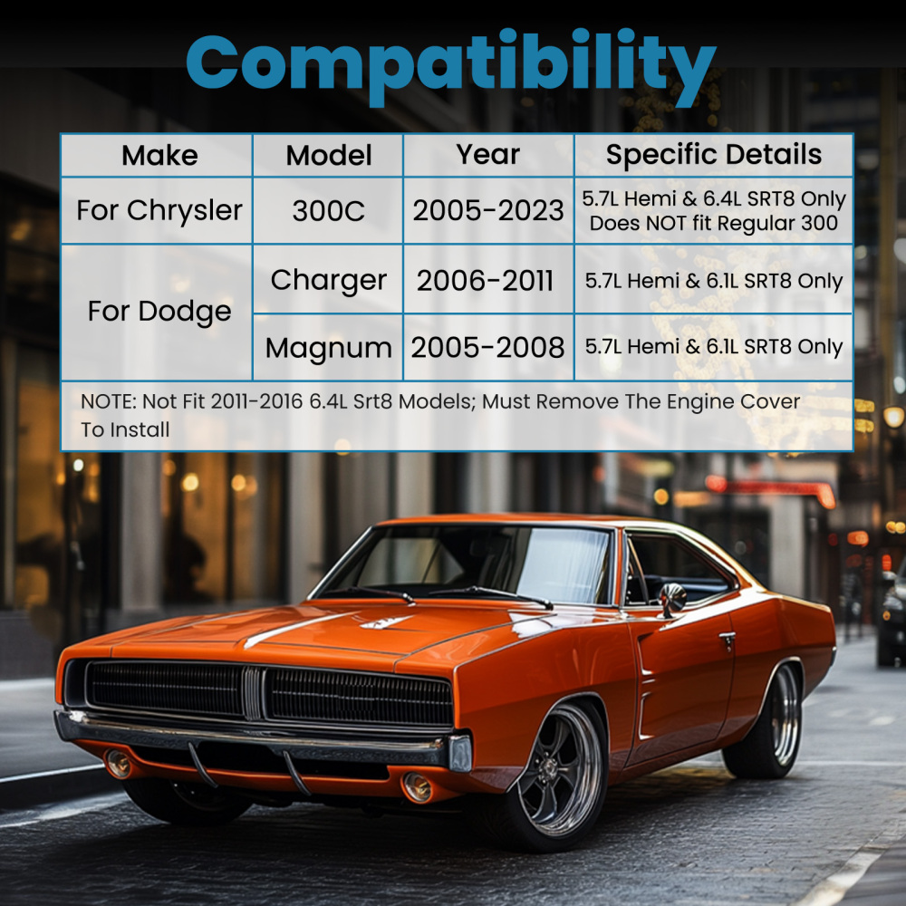 Carbon Steel Front Strut Tower Bar compatibile per Dodge Charger 2006 2007 2008 2009 2010