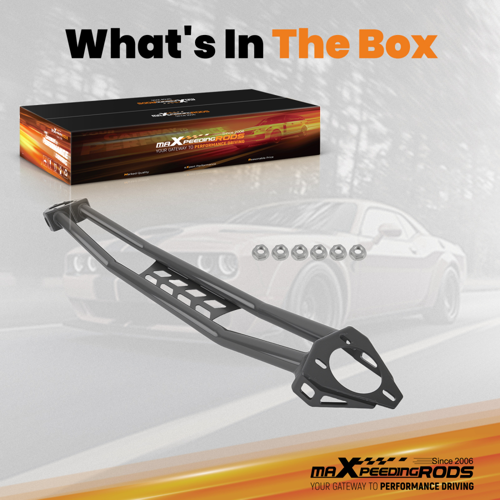 maXpeedingrods Front Strut Tower Bar Dual bar compatible for Dodge Challenger 2008-2023