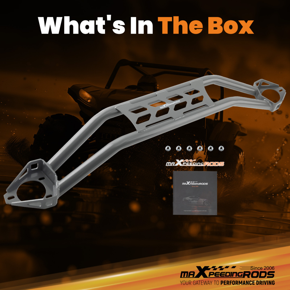 Front Strut Tower Dual Bar Brace compatible for Dodge Challenger 2008-2020 2021 2022 2023