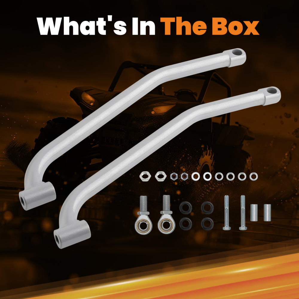 Lower High Clearance Radius Rods Bars Kit compatible for Polaris RZR 1000 XP 2014 ATV