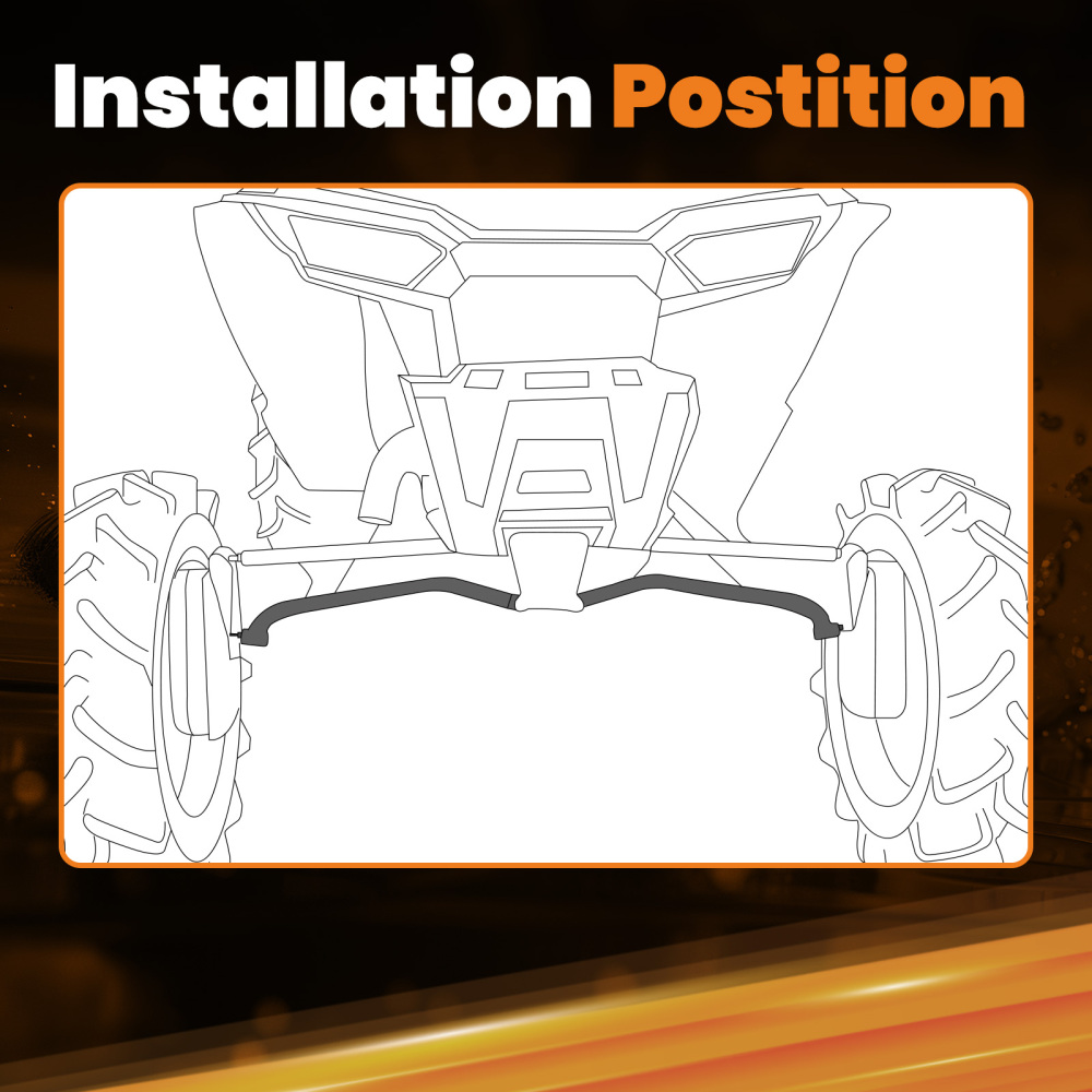 Lower High Clearance Radius Rods Bars Kit compatible for Polaris RZR 1000 XP 2014 ATV