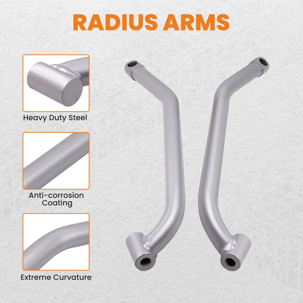 Lower High Clearance Radius Rods Bars Kit compatible for Polaris RZR 1000 XP 2014 ATV