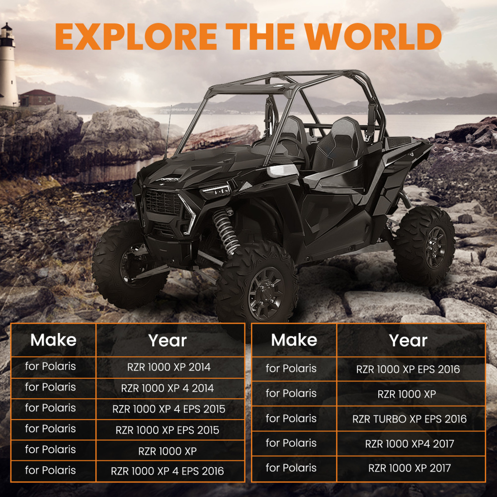 Lower High Clearance Radius Rods Bars Kit compatible for Polaris RZR 1000 XP 2014 ATV