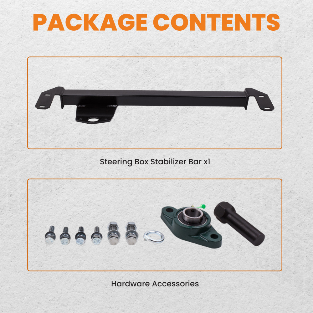 Steering Gear Box Stabilizer Bar Fits 2003-2008 compatible for Dodge Ram 1500 2500 3500 4WD 4X4