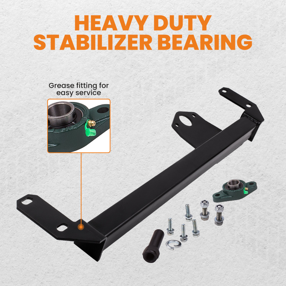 Front Track Bar Steering Gear Box Stabilizer compatible for Dodge Ram 2500 3500 2003-08 4x4