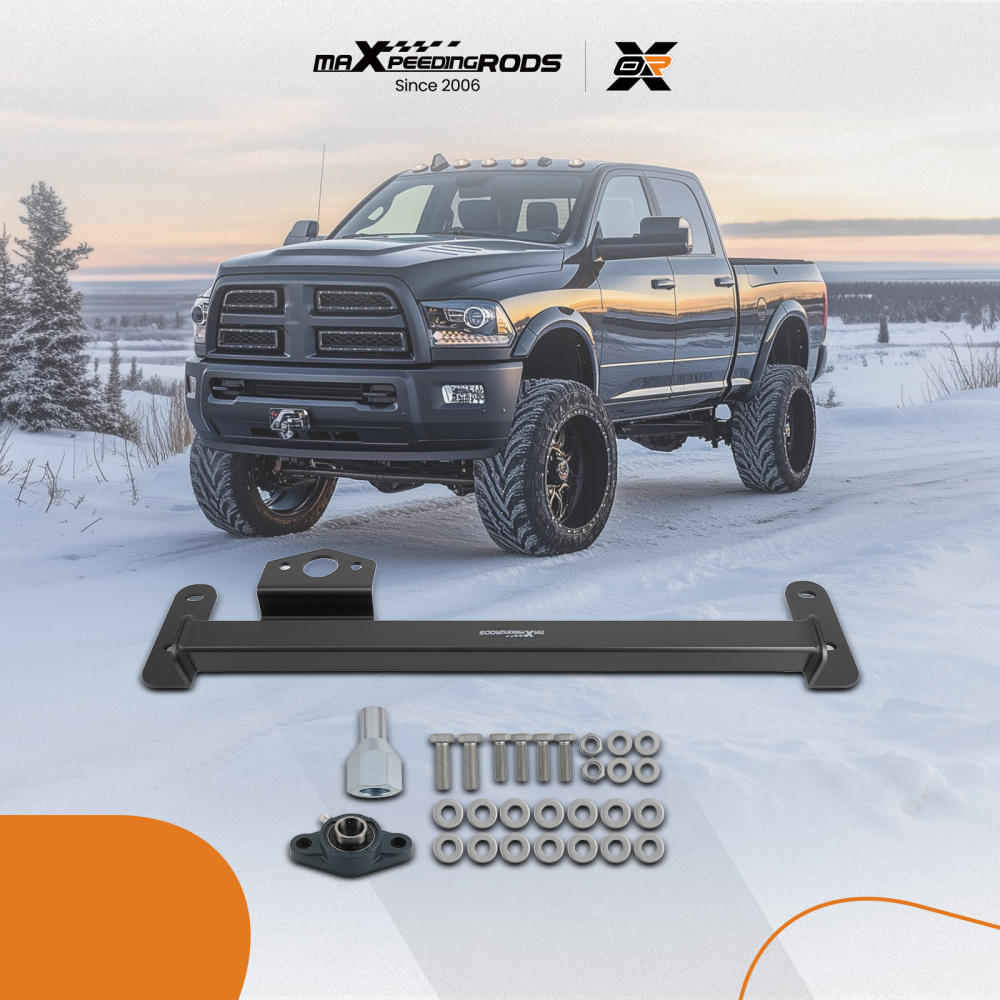 Gear Box Steering Stabilizer Bar Brace Kit For 2009-2022 compatible for Dodge Ram 2500 3500 4WD